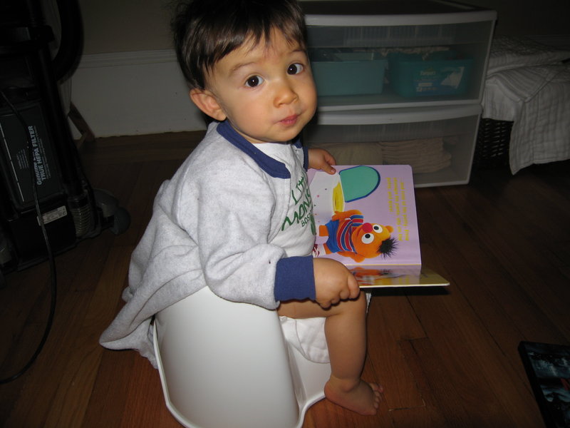 Testing out the Potty