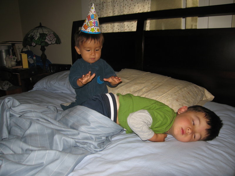 Wake up!  It's my birthday!