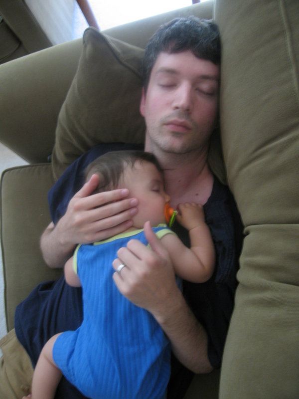 Napping with Daddy
